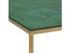 Sānu galds Oakland 711 (Zelts + Zaļš marmors)