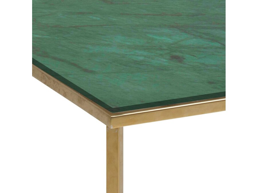 Stranska miza Oakland 711 (Zlata + Zeleni marmor)