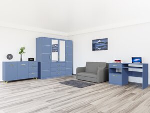 Set de mobilier Honolulu A125 (Albastru + Mono 246)
