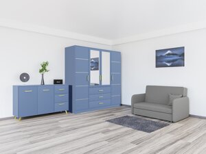 Мебельный гарнитур Honolulu A126 (Синий + Mono 246)