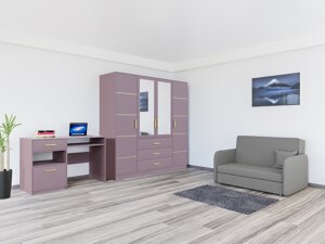 Мебелен комплект Honolulu A127 (Пурпурен + Mono 246)