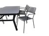 Tisch und Stühle Dallas 2985 (Grau + Schwarz)