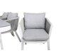 Σετ Τραπέζι και καρέκλες Dallas 3020 (Άσπρο + Γκρι)