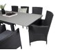 Conjunto de mesa y sillas Dallas 3026 (Negro + Gris)