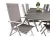 Tisch und Stühle Dallas 3032 (Weiß + Grau)