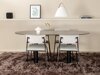 Маса и столове за трапезария Dallas 3056 (Сив + Черен)