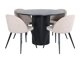 Маса и столове за трапезария Dallas 3070 (Beige + Черен)