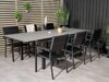 Tisch und Stühle Dallas 3022 (Schwarz + Grau)