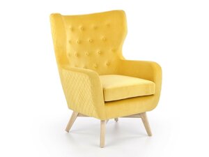 Кресло Houston 836 (Желтый + Светлый дерево)