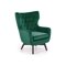 Sillón Houston 836 (Verde oscuro + Negro)