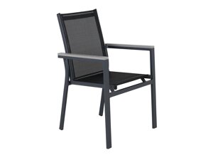 Outdoor-Stuhl Dallas 2775 (Schwarz + Grau)