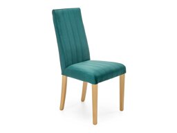 Cadeira Houston 1216 (Verde escuro + Brilhante madeira)