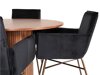 Маса и столове за трапезария Dallas 3093 (Черен + Мед)