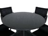 Маса и столове за трапезария Dallas 3092 (Черен)