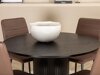 Маса и столове за трапезария Dallas 3090 (Кафяв + Черен)