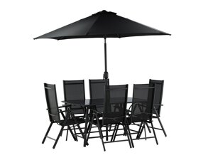 Стол и стулья Dallas 3079 (Чёрный) 2051-408