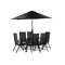 Conjunto de mesa y sillas Dallas 3079 (Negro) 2051-408