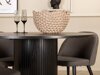 Маса и столове за трапезария Dallas 3070 (Сив + Черен)