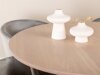 Маса и столове за трапезария Dallas 2557 (Светло сив + Черен)