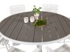 Kerti asztal Dallas 2153 (Szürke + Fehér)
