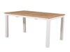 Τραπέζι εξωτερικού χώρου Dallas 2845 (Άσπρο + Ανοιχτό χρώμα ξύλου)