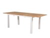 Τραπέζι εξωτερικού χώρου Dallas 2845 (Άσπρο + Ανοιχτό χρώμα ξύλου)