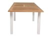 Outdoor-Tisch Dallas 2845 (Weiß + Helles Holz)