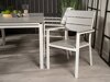 Σετ Τραπέζι και καρέκλες Dallas 3022 (Άσπρο + Γκρι)