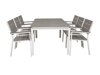 Conjunto de mesa e cadeiras Dallas 3022 (Branco + Cinzento)