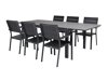 Asztal és szék garnitúra Dallas 3022 (Fekete + Szürke)