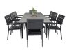 Tisch und Stühle Dallas 3023 (Schwarz + Grau)