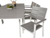 Tisch und Stühle Dallas 3023 (Weiß + Grau)