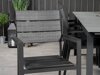 Stol i stolice set Dallas 3027 (Crna + Siva)