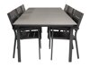 Asztal és szék garnitúra Dallas 3027 (Fekete + Szürke)