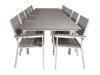 Conjunto de mesa y sillas Dallas 3028 (Blanco + Gris)
