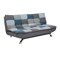 Divano letto Oakland 271 (Grigio + Blu)