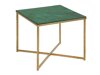 Sānu galds Oakland 711 (Zelts + Zaļš marmors)