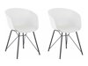 Conjunto de cadeiras Denton 317 (Branco + Preto)