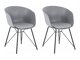 Набор стульев Denton 317 (Чёрный + Серый)