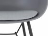 Komplet stolov Denton 317 (Črna + Siva)