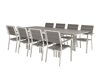 Σετ Τραπέζι και καρέκλες Dallas 3023 (Άσπρο + Γκρι)