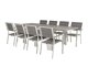 Stalo ir kėdžių komplektas Dallas 3023 (Balta + Pilka)