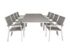Asztal és szék garnitúra Dallas 3023 (Fehér + Szürke)