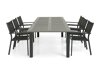 Laua ja toolide komplekt Cortland 164 (Must)