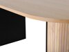 Τραπέζι Dallas 1712 (Ανοιχτό χρώμα ξύλου + Μαύρο)