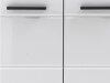 Stehender Badezimmerschrank für ein Waschbecken Columbia AL102 (Weiß + Weiß glänzend)