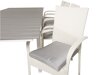 Conjunto de mesa e cadeiras Dallas 2408 (Branco + Cinzento)