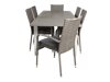 Conjunto de mesa e cadeiras Dallas 2258 (Cinzento + Cinzento escuro)