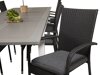 Стол и стулья Dallas 2272 (Чёрный + Тёмно-серый)