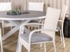 Σετ Τραπέζι και καρέκλες Dallas 2390 (Άσπρο + Γκρι)